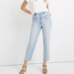 Madewell Tapered Jeans in Fitzgerald Wash: Yoked Edition